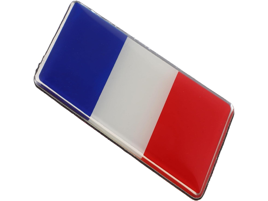 Adesivo Da Bandeira Francesa Em Vinil Sólido – Resistente A Arranhões
