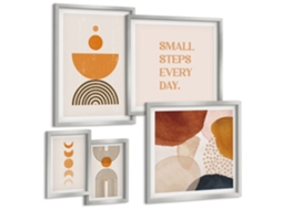 Conjunto De Pinturas Gráficos Estilosos Tons De Terra Espelharte (5 Peças)