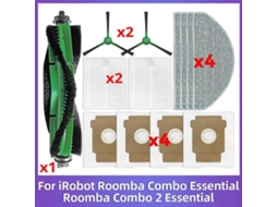 Para Conjunto Essential / Vac 2 Varredor Acessórios Principal Escova Lateral Filtro Esfregão Cl