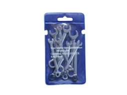 Conjunto de 8 chaves crv funções duplas polimento de espelho 8 19mm chave combinada spanner