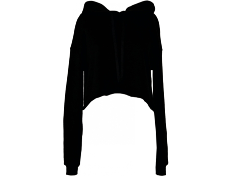 Sweatshirt para Mulher BELLA + CANVAS (XL - Algodão - Preto)