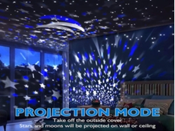 Projetor de estrelas infantil Lurelia 360° com 12 núcleos, USB/tomadas e luz noturna, luz noturna decorativa.