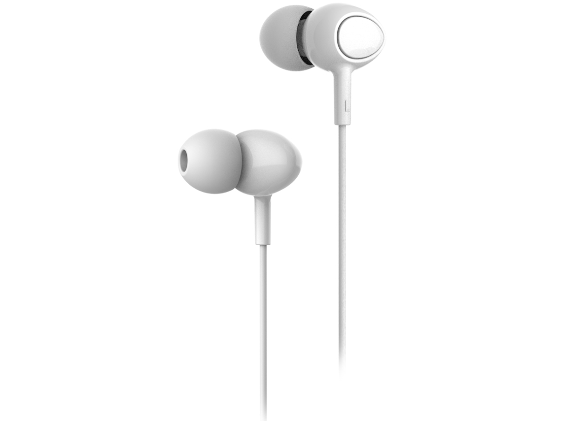 AURICULAR GOODIS TYPE-C + MICROF. BRANCO (Outlet Caixa Aberta)