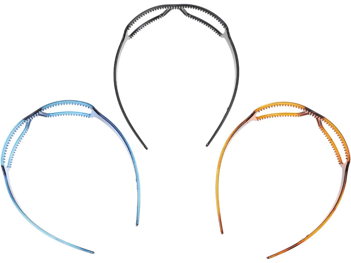 Conjunto de 3 delicados elásticos de cabelo em policarbonato para mulheres, uma decoração elegante para o seu cabelo.