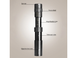Telescópio Monocular 10-300x40mm Com Suporte Para Smartphone E Trípode