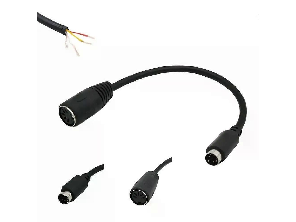 Cabo Lurelia Midi Din 5 Pinos Din 6 Pinos 15 cm, para teclados, pianos e sintetizadores, PC e computador.