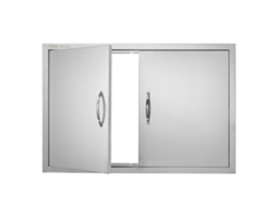 VEVOR 915X610 Mm Porta de Acesso À Ilha de Churrasco Ao Ar Livre Porta de Cozinha de Aço Inoxidável