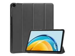 Capa De Couro Três Dobras Cor Sólida Padrão Custer Halinuia Para Tablet Huawei Matepad Se 10.4