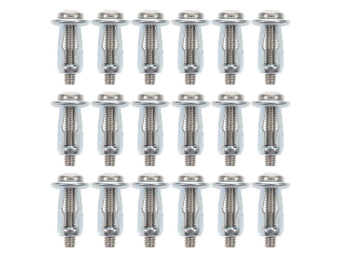 Conjunto De 20 Insertos Roscados Tipo Pétala 4x20 Mm, Parafusos