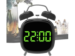 Despertador Portátil Com Luz Led E Som Muito Alto