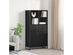 Vidaxl Buffet Carvalho Preto 81 X 36 X 150,5 Cm Derivados De Madeira