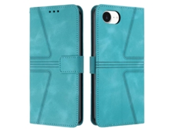 Capa De Couro Para Iphone 17e - Triangular - Cor Sólida