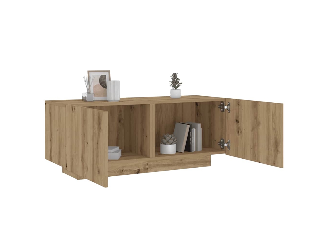 Vidaxl Mesa Cabeceira 100x35x40cm Derivados Madeira Carvalho Artisiano
