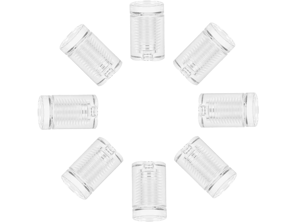 Conjunto de 8 parafusos Pretyzoom para placas de acrílico, ferragens para publicidade, material acrílico, seguros para uso.