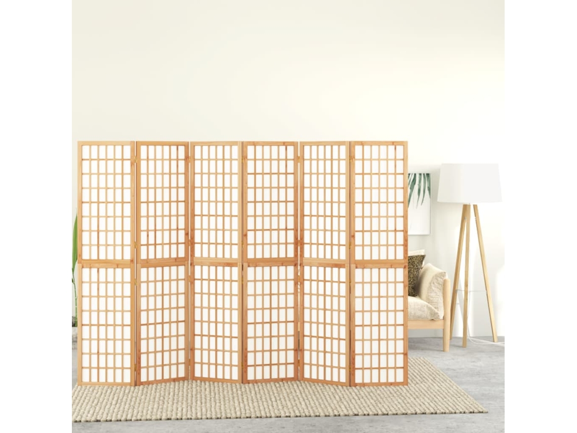 Vidaxl Biombo Dobrável Com 6 Painéis Estilo Japonês 240x170 Cm