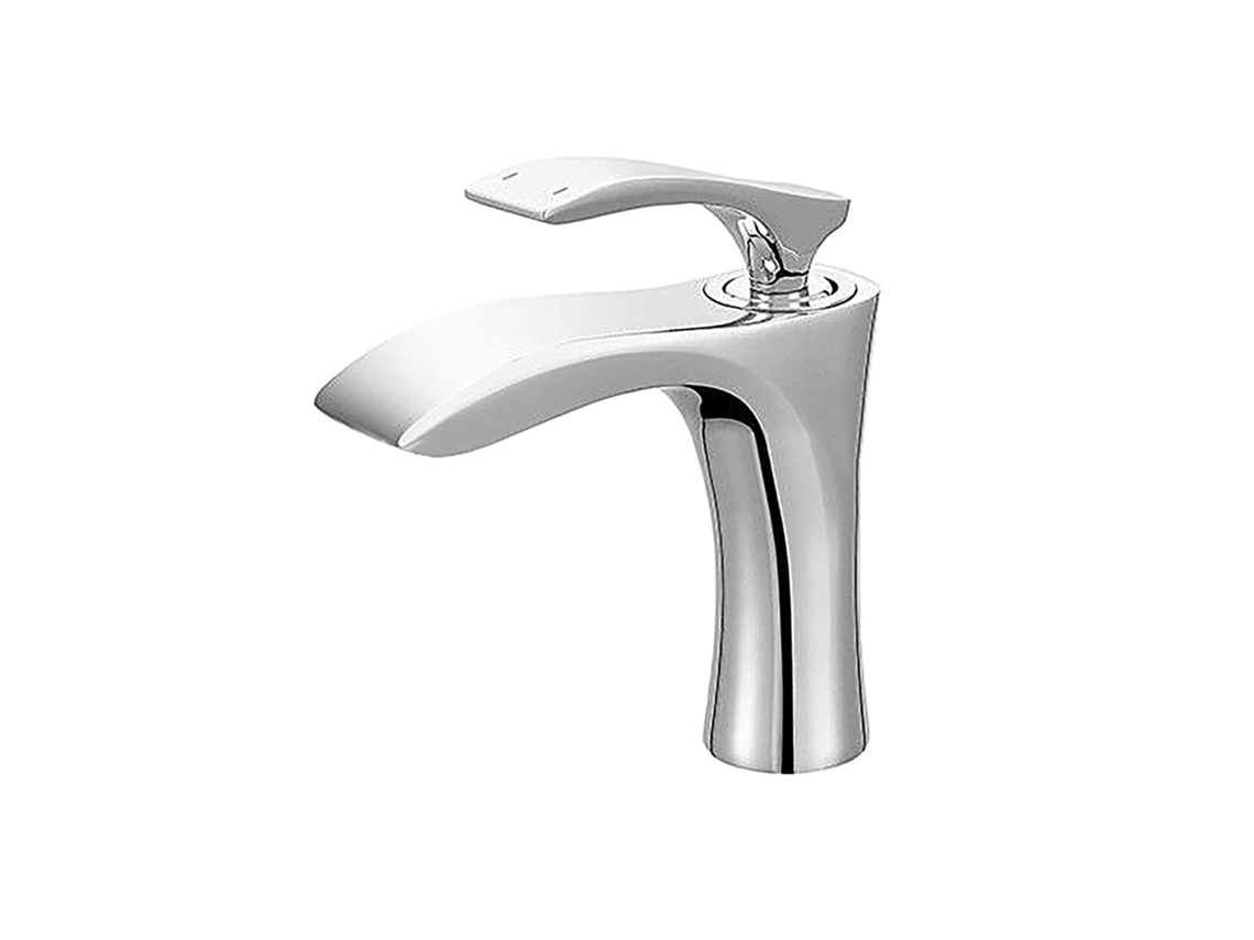 Torneira Lavatório Lh-8537 | Aço Inox Sus 304 | Monomando Água Fria E Quente | Válvula Cerâmica