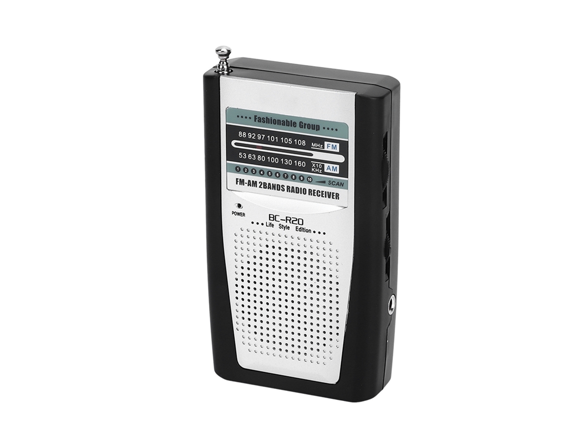 Rádio Portátil Laxiscreed Am/fm, Pequeno E Multifuncional, Ideal Para Viagens, Enviado Sem Bateria
