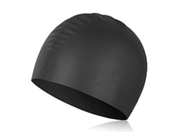 Boné de natação Business, silicone, para cabelo longo, mulheres, homens, crianças, protetor de ouvido S/MARCA