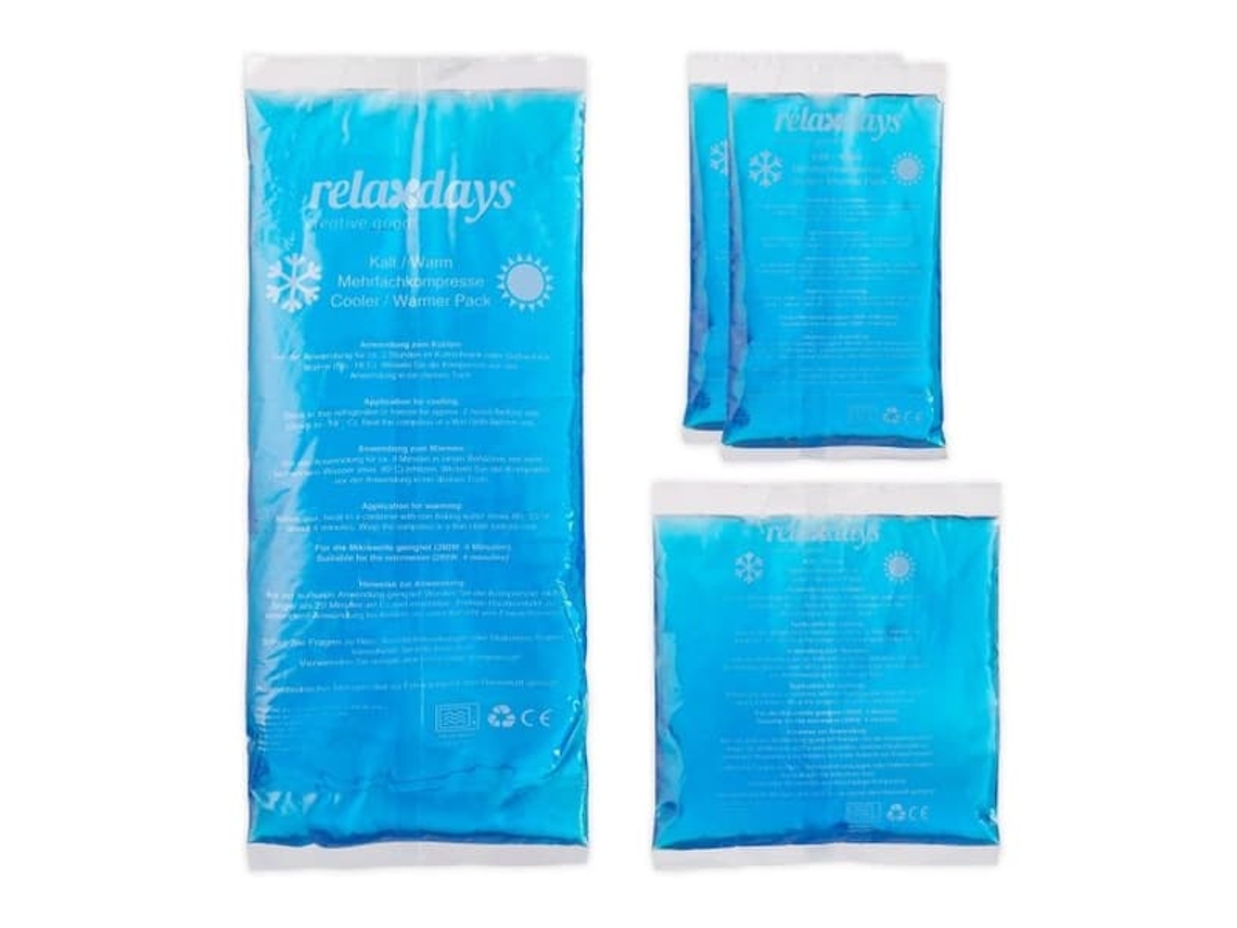 Pacote Com 4 Bolsas De Gelo Azuis