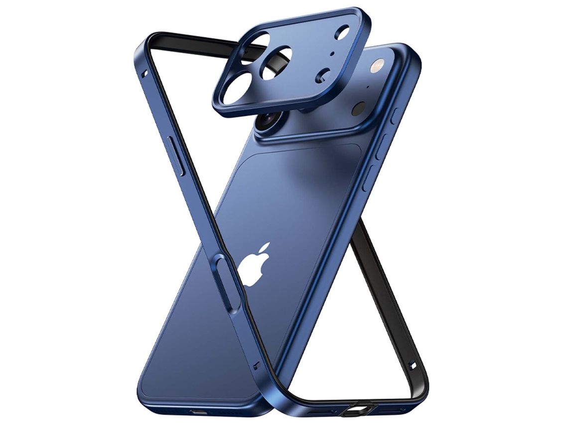 Capa Para Iphone 17 Pro Max Anti-choque Robusta Azul Czhhmart