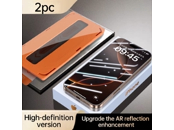Película de Vidro Temperado para Iphone 16 CZHHMART (2 Unidades Alta Definição)