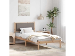 Vidaxl Estrutura da Cama Cinzento acastanhado 90 X 200 Cm