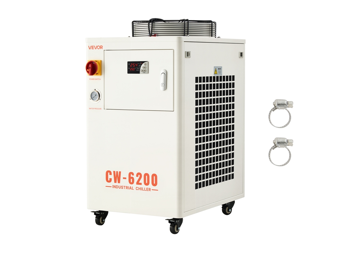 Refrigerador De Água Industrial 17.060 Btu/h Com Compressor De Caudal De 18,5 Gpm Vevor