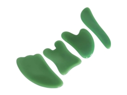 Kit De 4 Pedras Gua Sha Natural, Ferramenta De Massagem Para Spa E Terapia Física