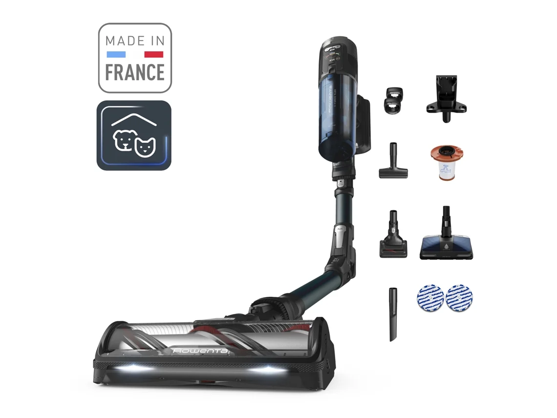 Aspirador Vertical ROWENTA X-Force Flex 13.60 Animal Aqua RH9AD1WO (Outlet Caixa Aberta - Autonomia: 60 min - 150 AW)