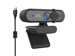 Webcam KKVOGMLE 1080P com Foco Automático Preto 1080P Preto