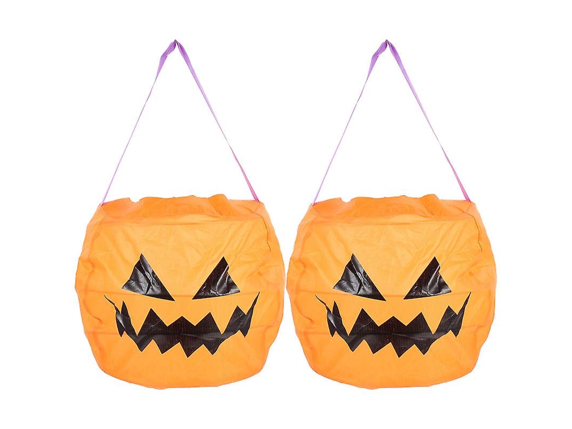 2 Unidades De Saco De Doces De Abóbora Para Decorações De Halloween Allinless