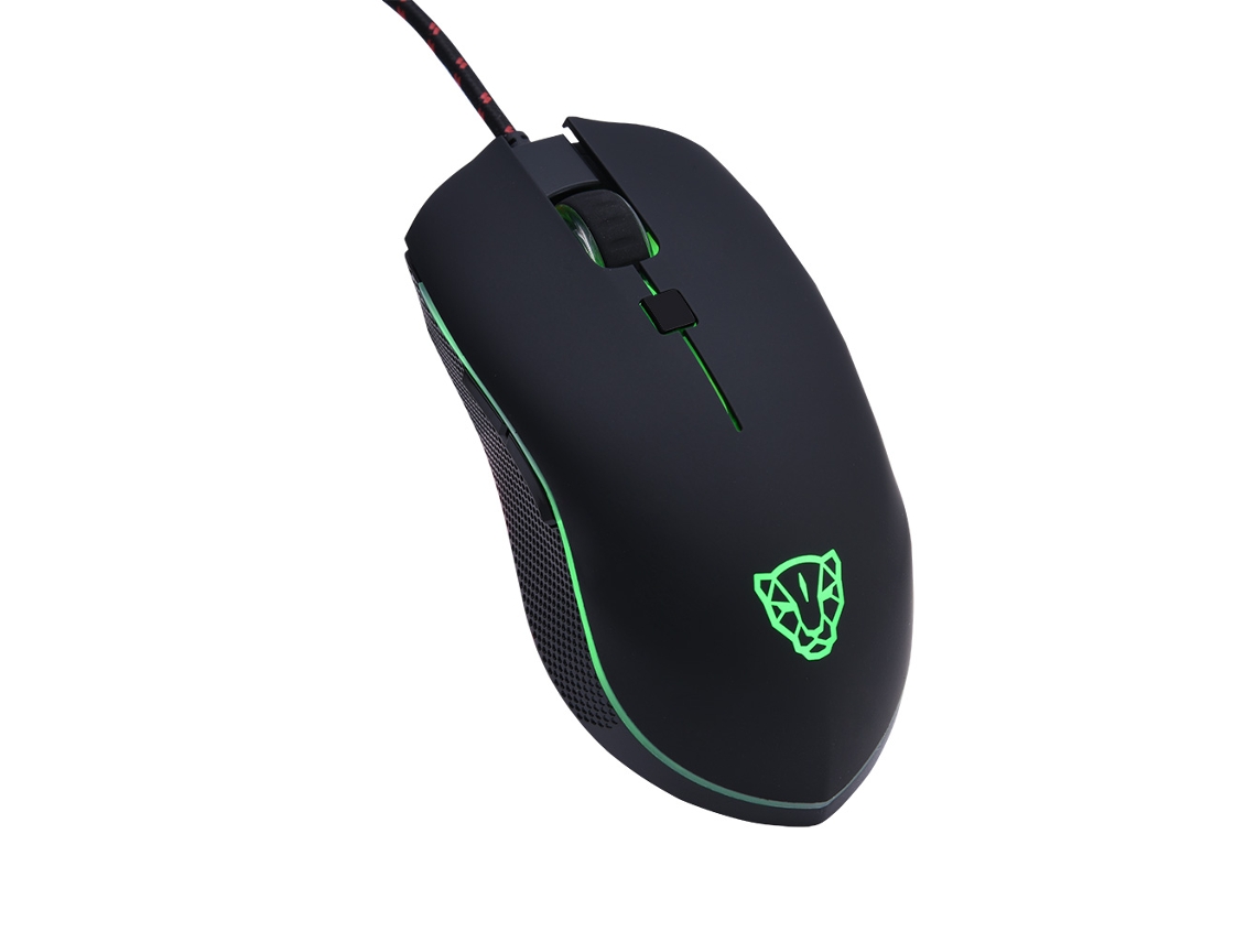 Rato Gamer Com Fio Usb Profissional 4000dpi Com Iluminação Rgb Ergonômico Para Windows