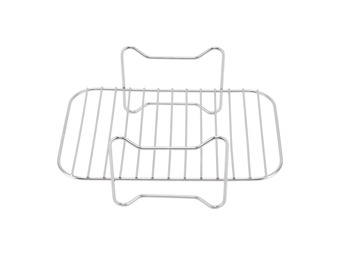 Prateleira Aço Inox para Frigideira Acessório Multiuso Grelha Churrasco Bbq Kl80 ve911 Liven Dootoo | S/MARCA
