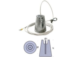 Ânodo Suspenso Prateado 80 Mmtecnoseal
