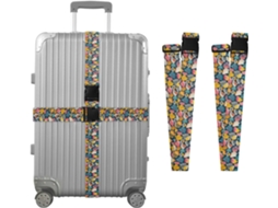 Conjunto De 2 Alças Retrô Sem Costura Para Malas, Alças De Viagem, Acessórios Para Cintos, Conector De Bagagem, Cinto
