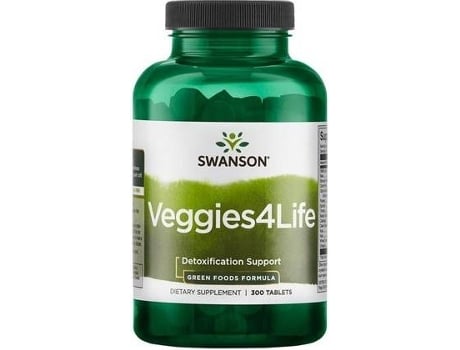 Chá SWANSON Fórmulas De Alimentos Verdes Veggies (300 tabletes)