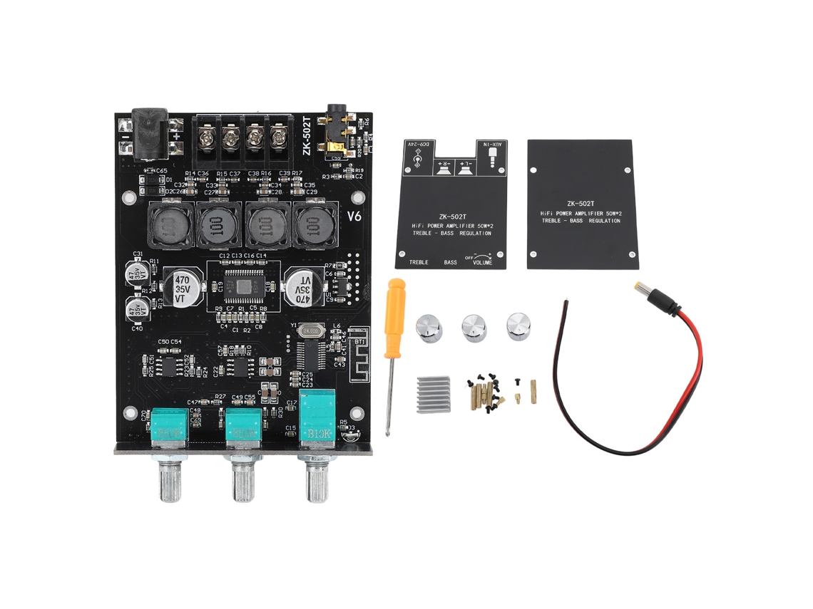 Laxiscreed Placa-mãe Para Módulo Amplificador De Potência Bluetooth E Decodificação De Áudio