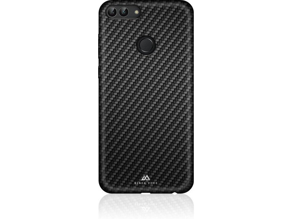 Capa Huawei P Smart 2018 BLACK ROCK Carbon Flex Preto