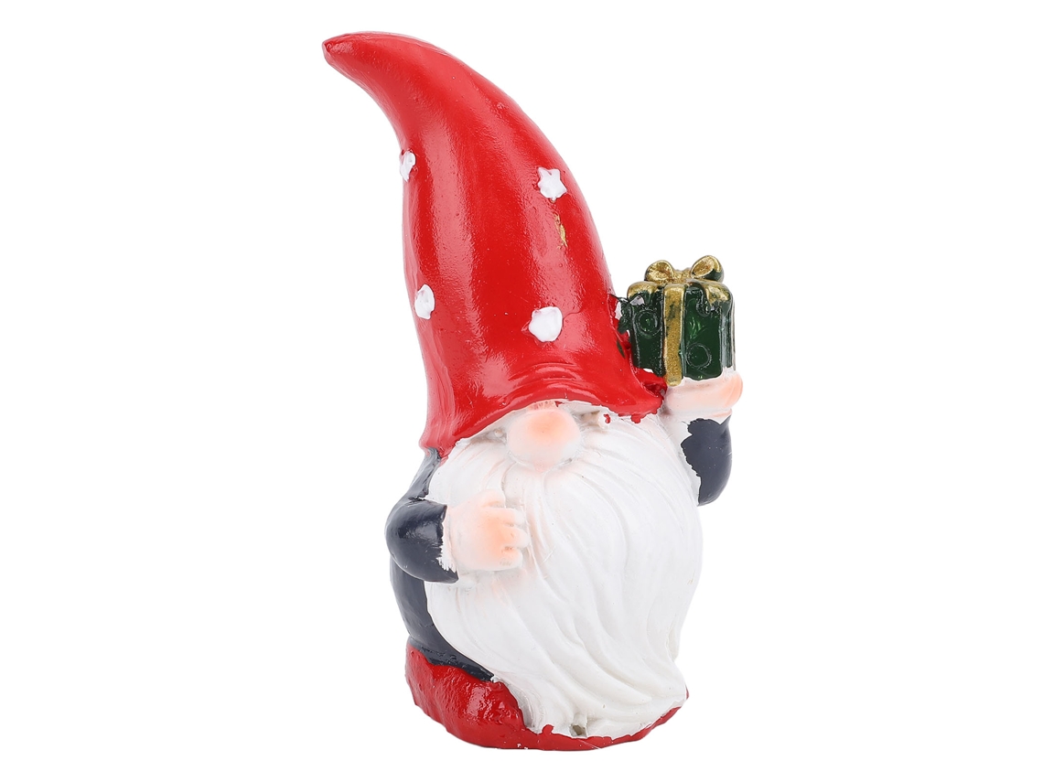 Estátua de Anão Cute Resina Decorativa Natal Casa Escritório Presente
