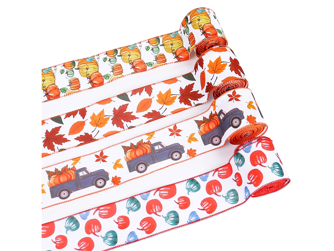 Laxiscreed Conjunto Festivo De 4 Peças De Outono Com Abóbora E Folhas Para Decoração