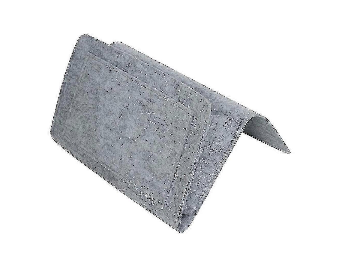 Lurelia Bolsa De Cabeceira, Em Feltro, Suspensa, Para Sofá, 27x20x8cm, Cinza, Leitura Fácil