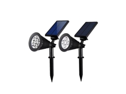 Luminária Solar para Cerca e Escadas AQUAFORGE, azul, Ip67, sem fio, jardim, quintal, deck