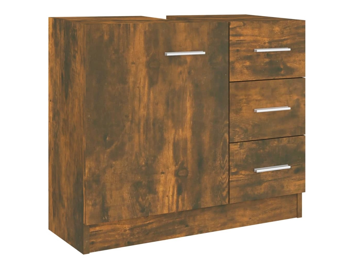 Sink Cabinet, Sink Cabinets Vidaxl Marrom Madeira Processada (n/a)