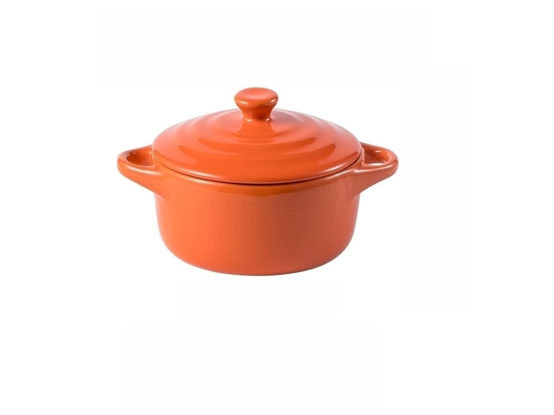 Louça - Tigela - Travessa Para Forno Com Duas Pegas - Cerâmica - Grande - Laranja
