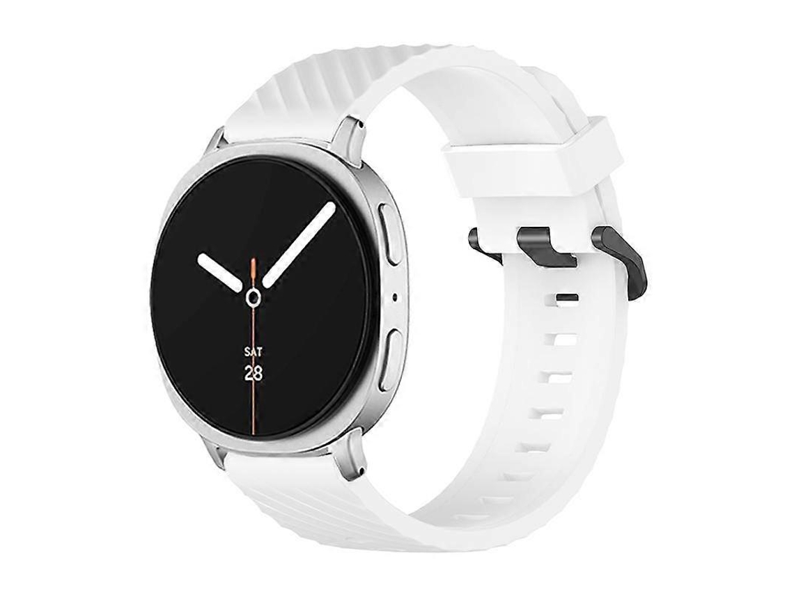 Pulseira De Silicone Preta Com Fivela E Estampa De Abeto Para Samsung Galaxy Watch8 / Watch8 Classic