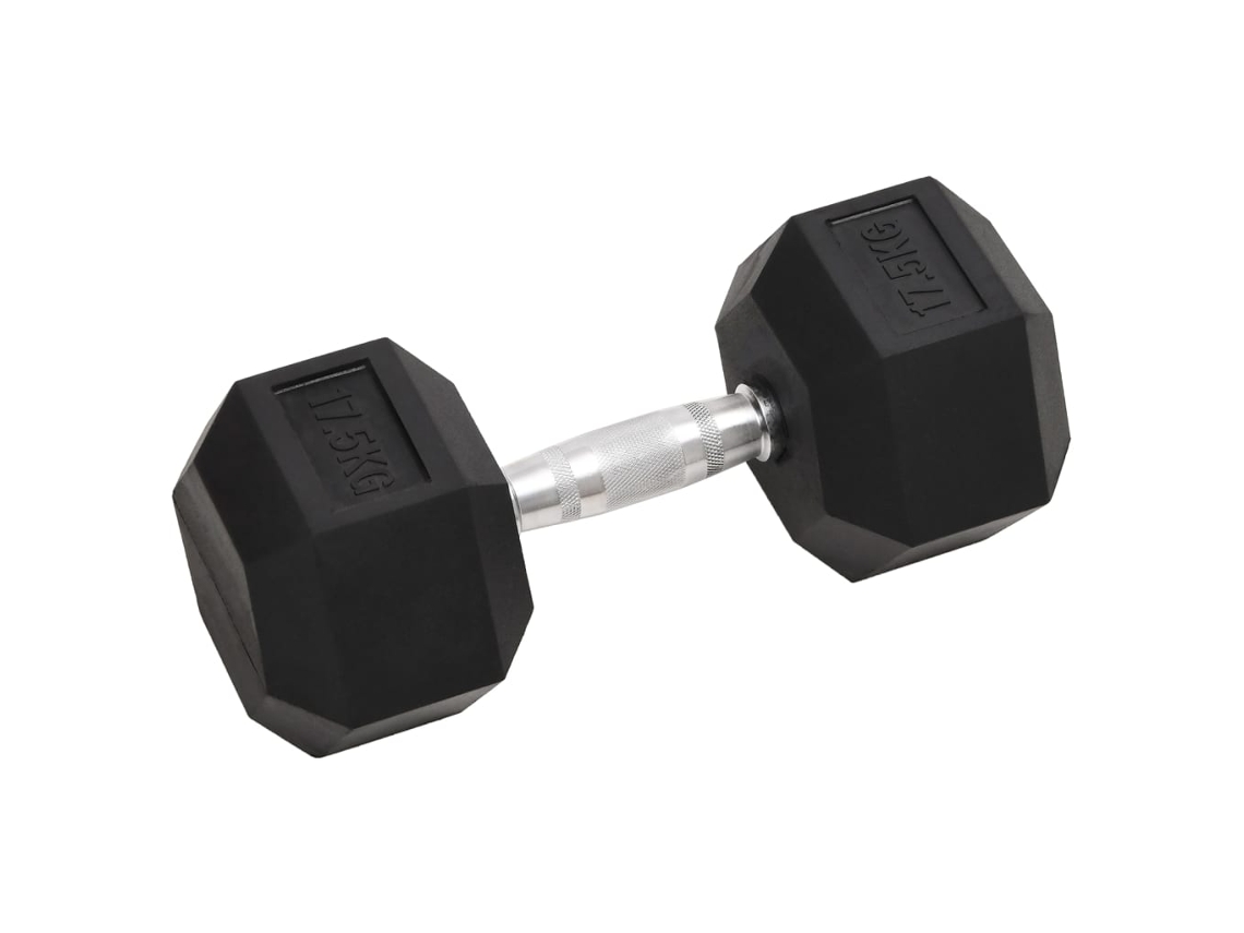 Dumbbell, Dumbbells Vidaxl Preto Ferro (n/a)