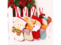 Medias De Navidad 8 Piezas Bolsas Calcetines Para Chimenea Árbol De Navidad Adorno