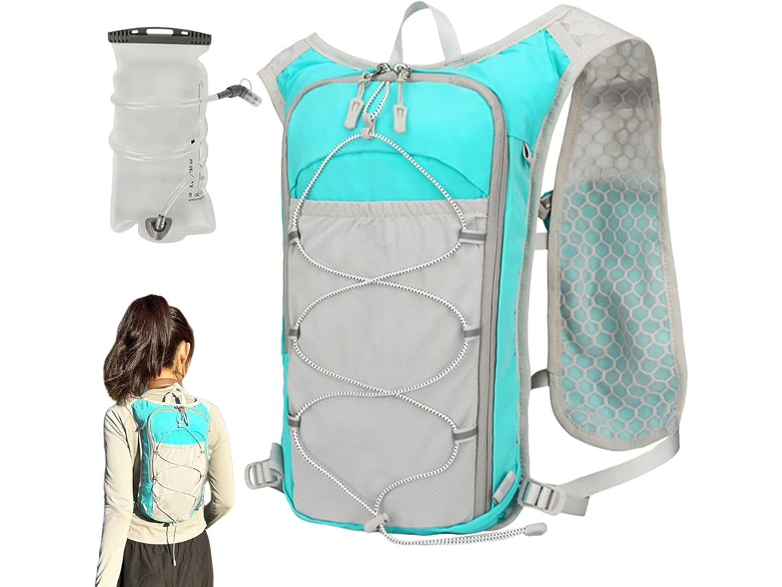 Jaqueta de corrida com sistema de hidratação, mochila de hidratação, mochila refletora para caminhada