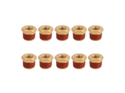 10pcs Adaptador Redutor De Tubo Latão Rosca Macho 1/2 Para Fêmea 1/4 Npt Com Selos De Borracha Anti-vazamento