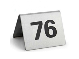 25 Números De Mesa De Acero Inoxidable Con Base Estable Para Restaurante Hotel Café 76 A 100